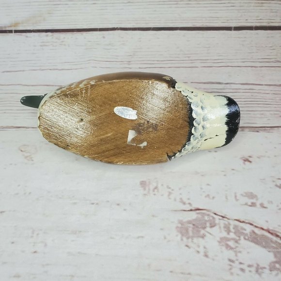 Gorgeous Wooden Duck Decoy 7" Colorful Hand Painted Shelf Sitter Home Décor - Picture 7 of 10